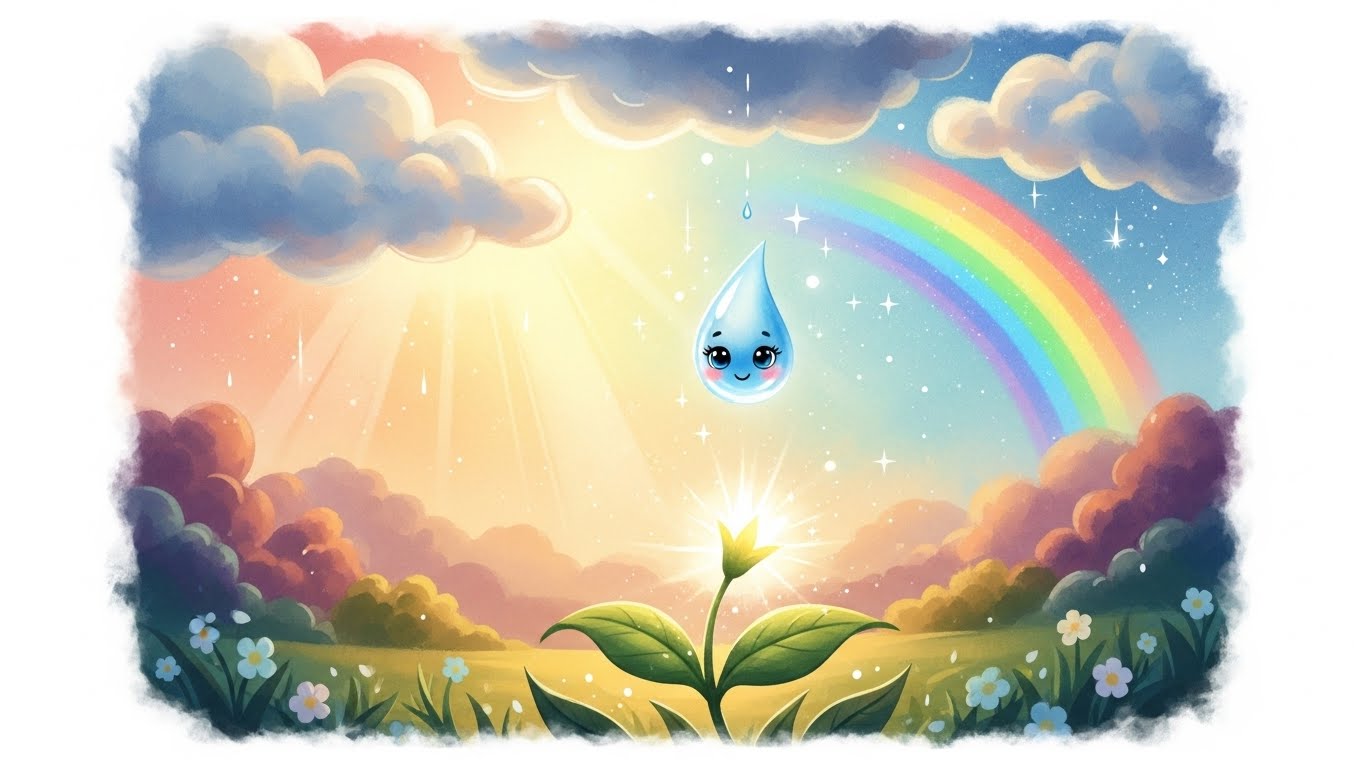 The Brave Little Raindrop and the Rainbow Promise
